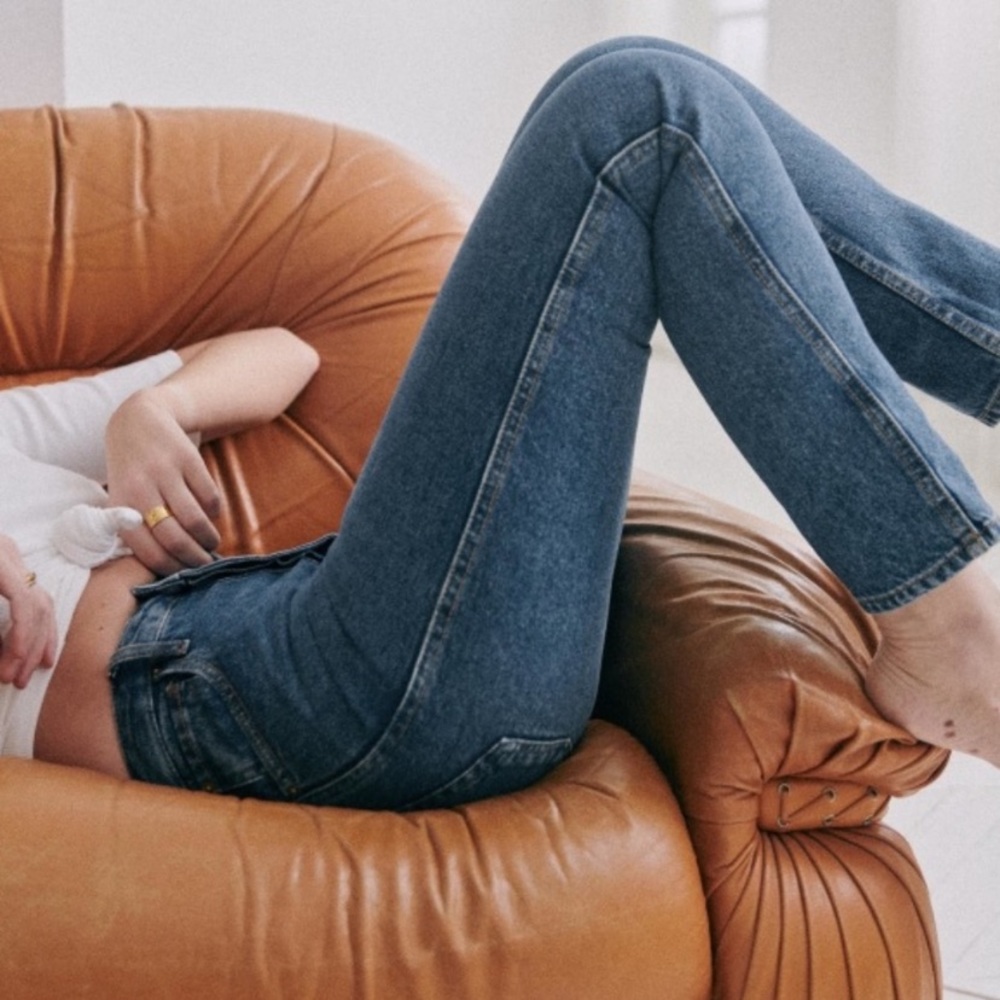 Sezane Brut Sexy Jeans in Blue Denim size 26